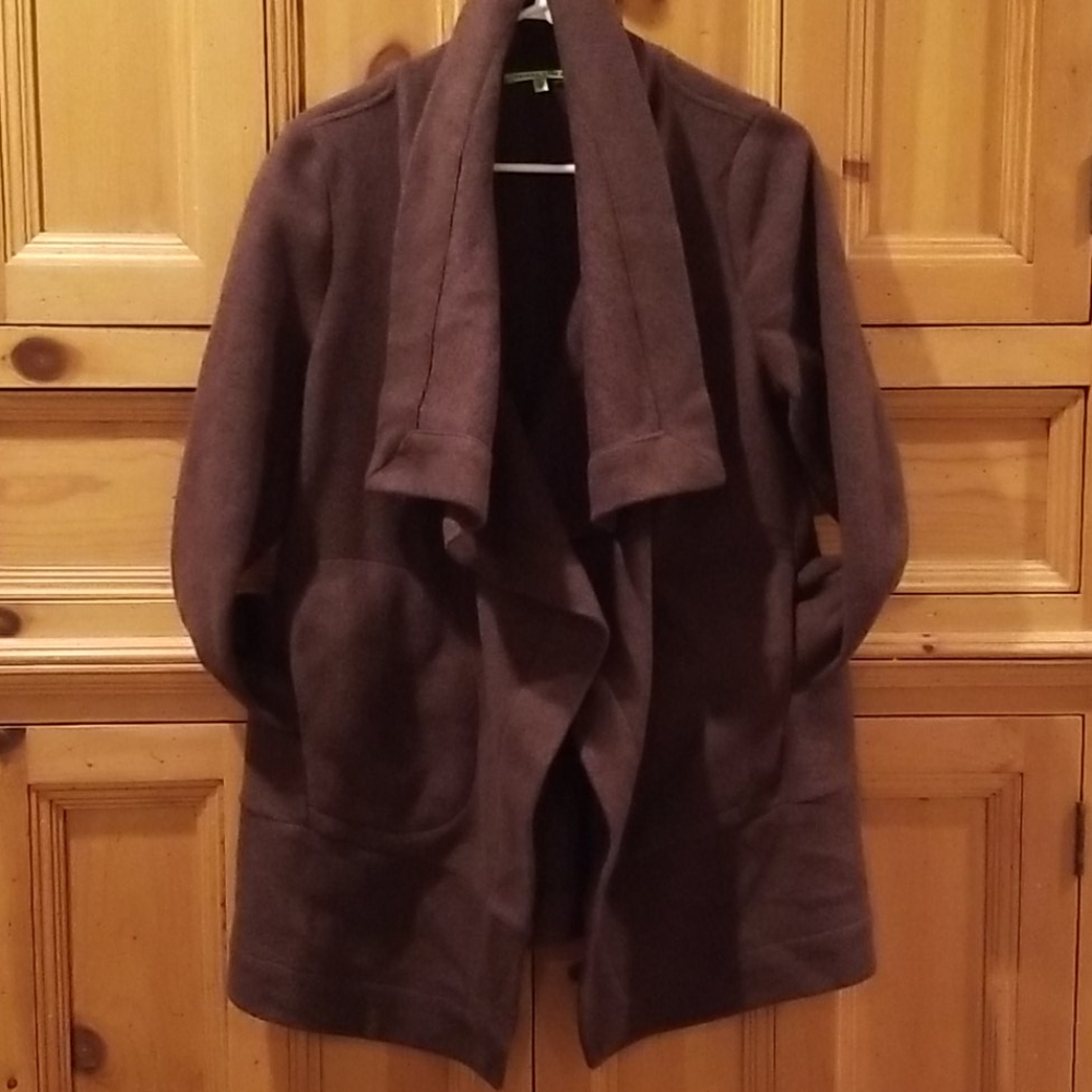 Trisha Tyler brown oversize jacket
